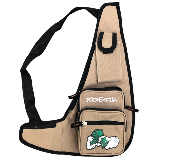 PocketFul Grab Bag - Creme/Green