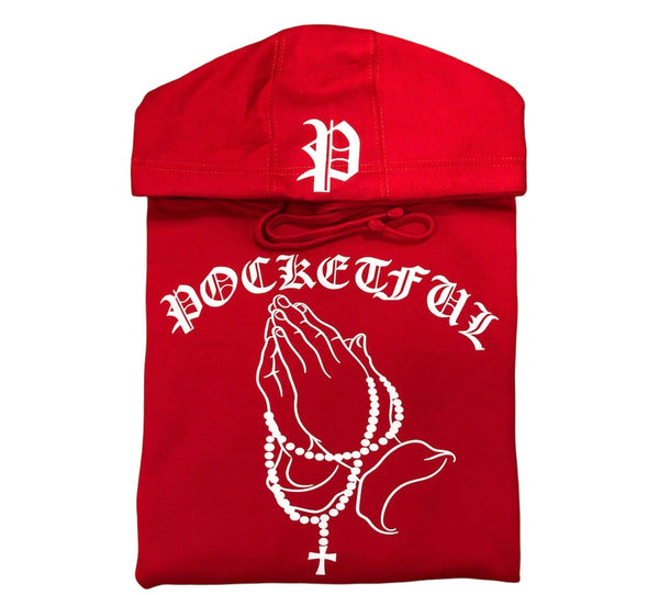 PocketFul Love - Red/White Hoody