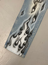 PF Denim Graffiti Jeans - Black