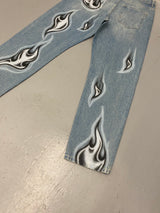 PF Denim Graffiti Jeans - Black