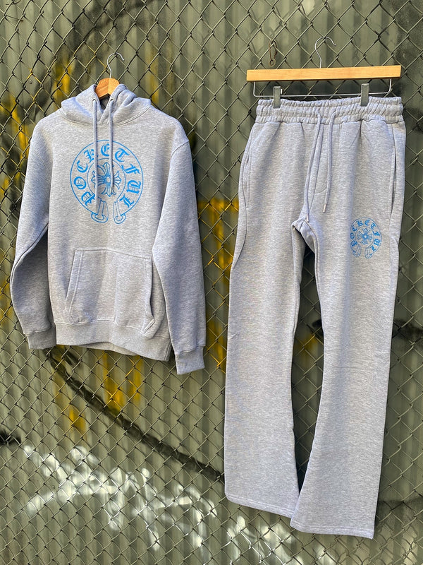 PF Chrome - Grey/Blue SweatSuit