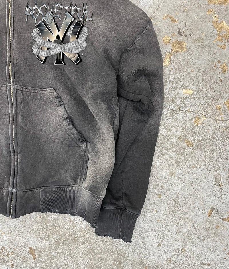 Acid Wash Heavy Savior Hoody