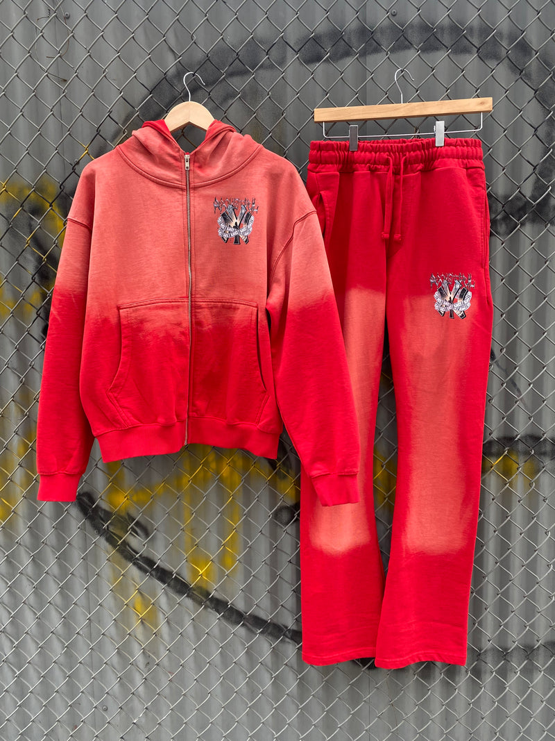 Acid Wash Savior Sweatsuit