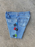 PF Denim Logo Shorts