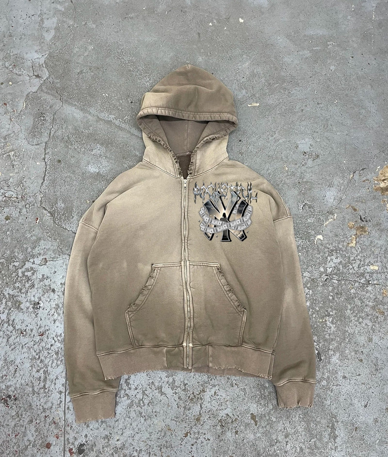 Acid Wash Heavy Savior Hoody