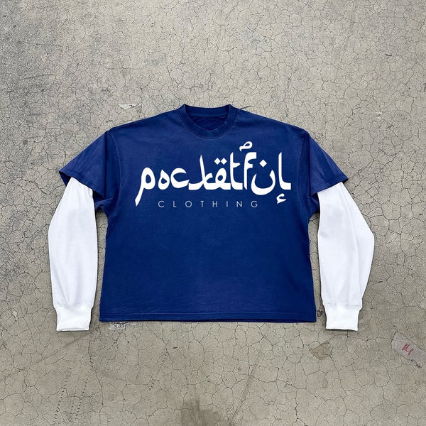 Crop Thermal Tee - Navy