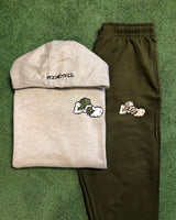 Money Hands - Olive Green/Grey Sweatsuit