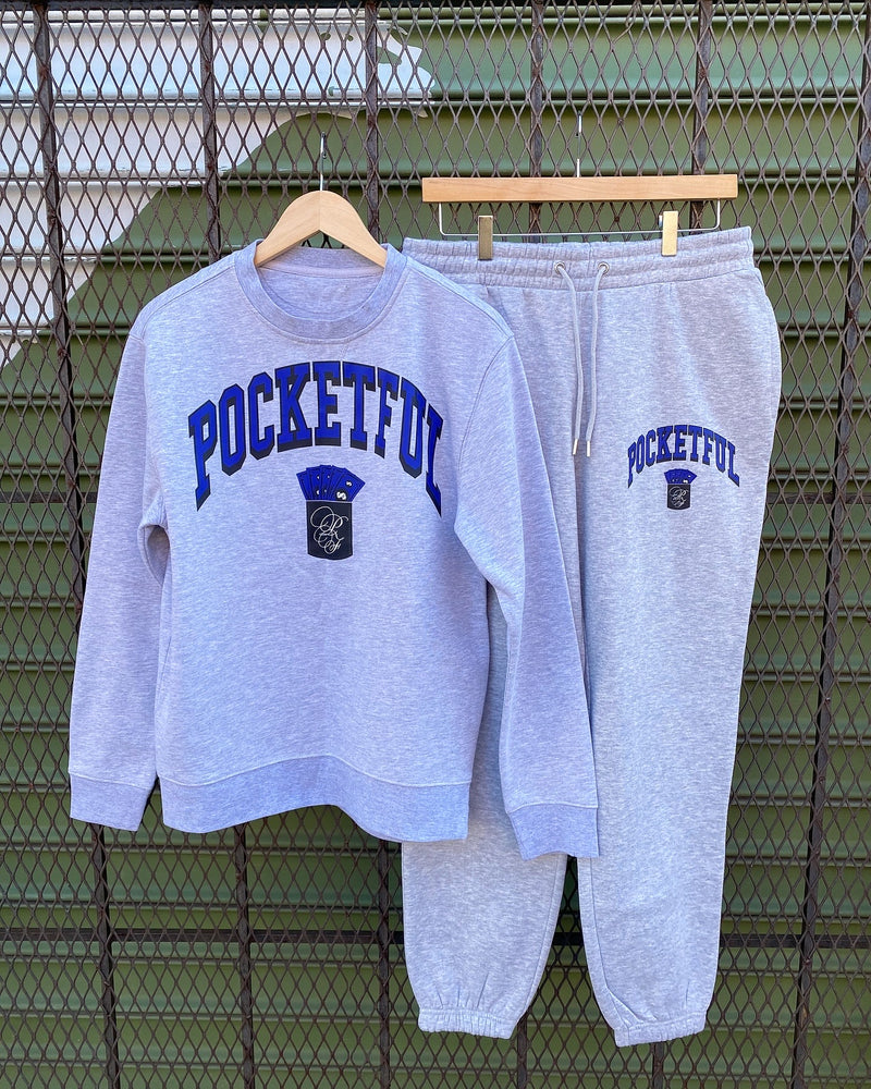 PF Varisty Sweatsuit - Grey/Blue