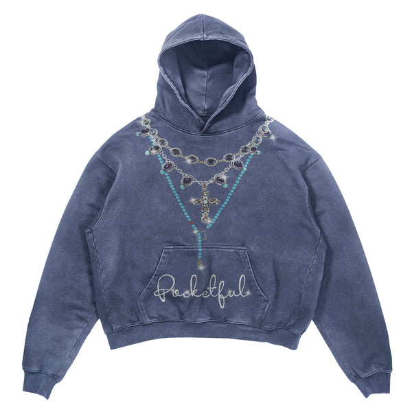 Blue PF Rosary Hoody