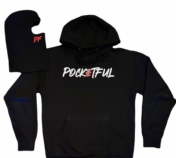 PocketFul Reckless - Black/White/Red Hoody
