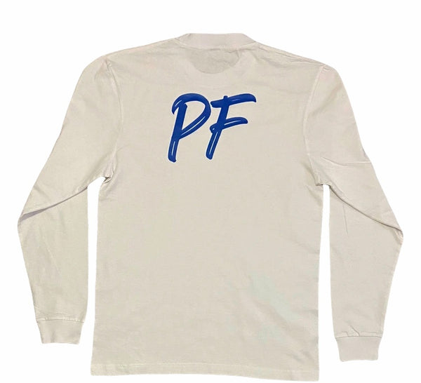 PocketFul Reckless - White/Blue Long Sleeve