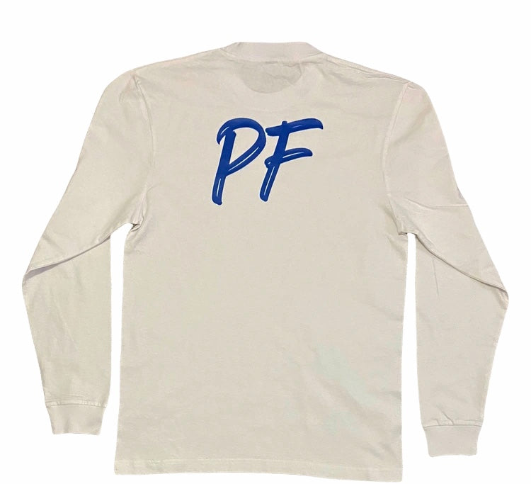 PocketFul Reckless - White/Blue Long Sleeve