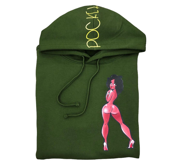 PocketFul Betty - Green Hoody