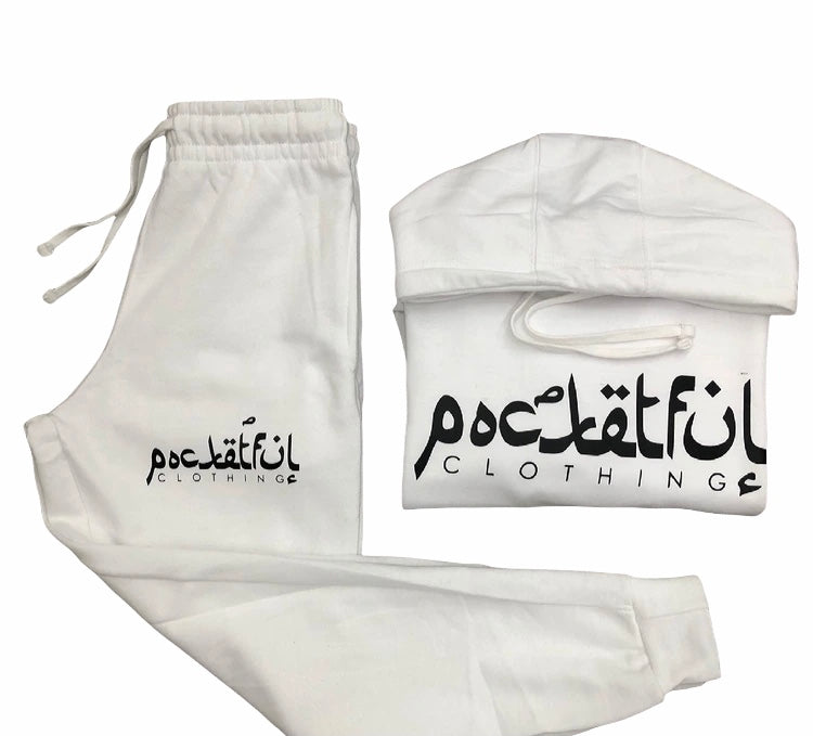 Arabic - White/Black SweatSuit