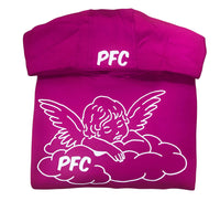 PocketFul Cloud Hoody - Hot Pink/White