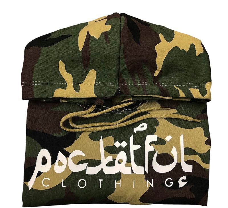 Arabic - Camo/White Hoody
