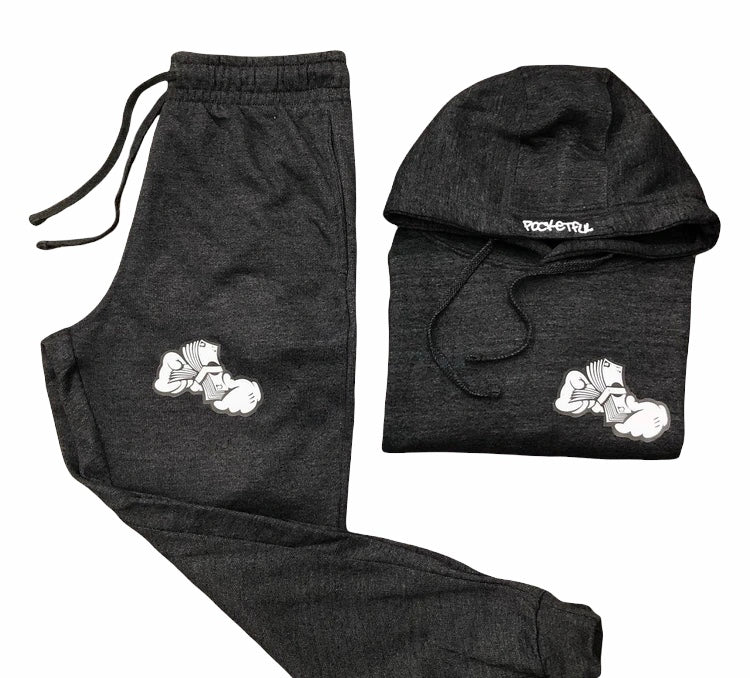 Money Hands - Charcoal Grey Sweatsuit