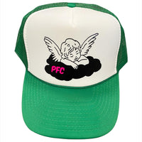 PocketFul Cloud Cap - White/Green/Pink