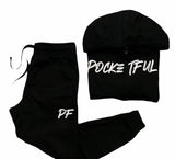 PocketFul Reckless - Black/White Zipper Suit