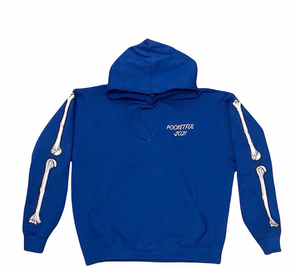 PocketFul Bones - Royal Blue Hoody