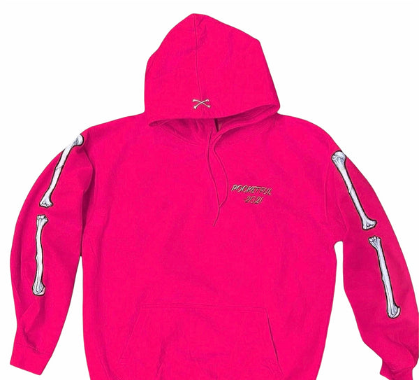 PocketFul Bones - Hot Pink Hoody