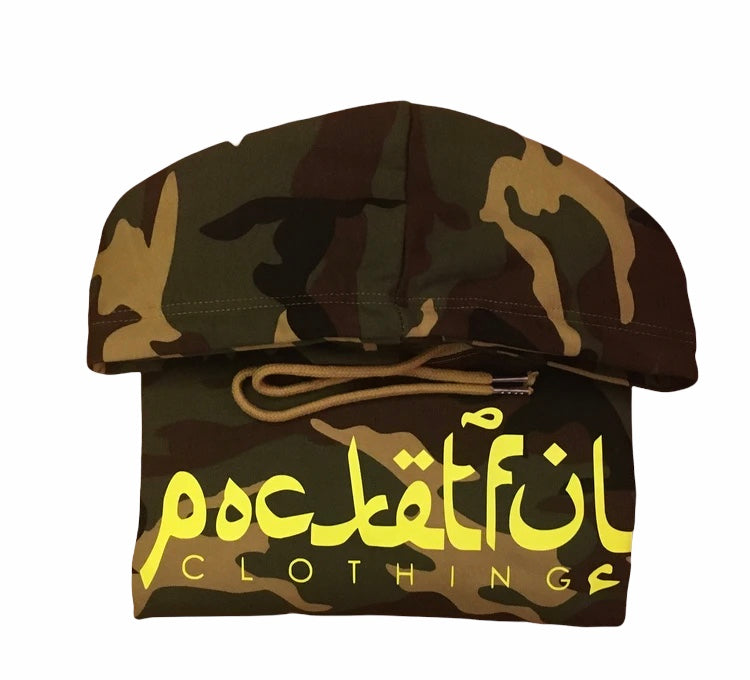 Arabic - Camo/Lime Hoody