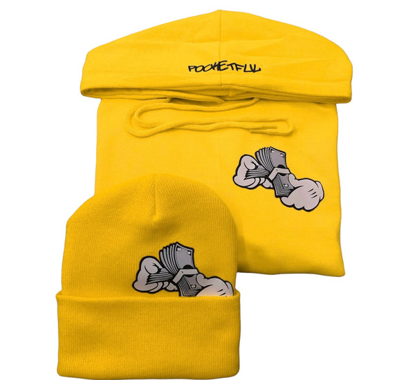 Money Hands - Golden Yellow/Grey Hoody