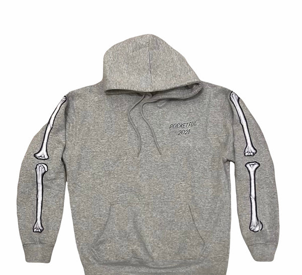 PocketFul Bones - Grey Hoody