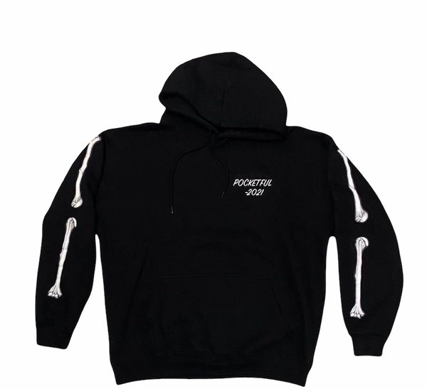 PocketFul Bones - Black Hoody