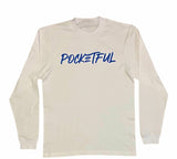 PocketFul Reckless - White/Blue Long Sleeve