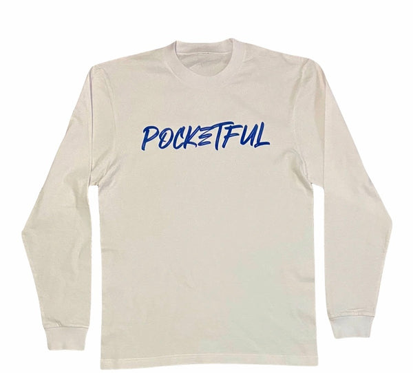 PocketFul Reckless - White/Blue Long Sleeve