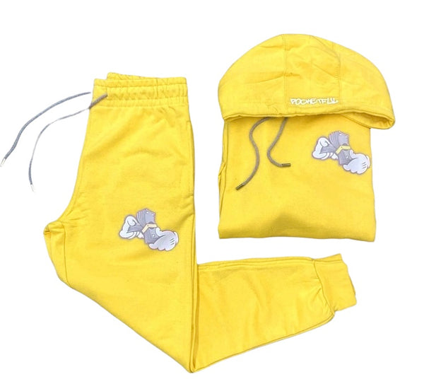 Money Hands - Yellow/Grey Sweatsuit