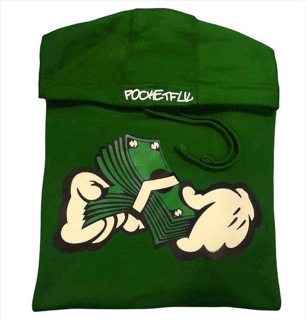 Money Hands - Green/White Hoody