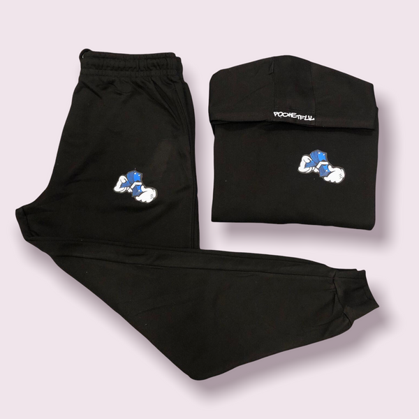 Money Hands - Black/Royal Blue Sweatsuit